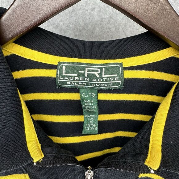 Vintage L-RL Lauren Active Ralph Lauren Womens XL Striped Polo Multicolor - Picture 8 of 11